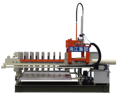 海江 快開壓濾機 快速入料、快速拉板卸料，全自動